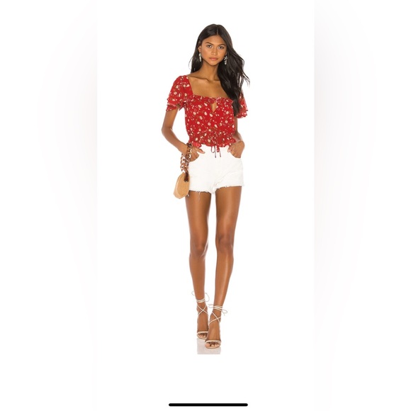 REVOLVE Privacy Please Valeria Top in Red Emma Floral - Picture 5 of 9